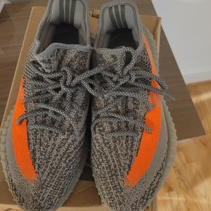 Authentic Adidas Yeezy V2 Beluga Size 8 Gray/Orange